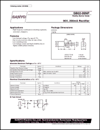 datasheet for SB02-09NP by SANYO Electric Co., Ltd.