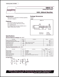 datasheet for SB02-15 by SANYO Electric Co., Ltd.
