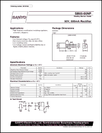 datasheet for SB02-05NP by SANYO Electric Co., Ltd.