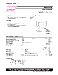 datasheet for SB05-05P by SANYO Electric Co., Ltd.