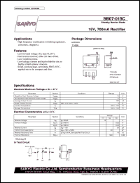 datasheet for SB07-015C by SANYO Electric Co., Ltd.