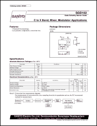 datasheet for SGD102 by SANYO Electric Co., Ltd.