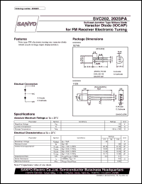 datasheet for SVC202 by SANYO Electric Co., Ltd.
