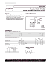 datasheet for SVC212 by SANYO Electric Co., Ltd.