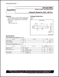 datasheet for SVC251SPA by SANYO Electric Co., Ltd.