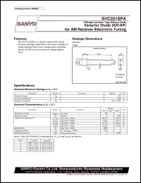 datasheet for SVC321SPA by SANYO Electric Co., Ltd.