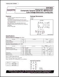 datasheet for SVC363 by SANYO Electric Co., Ltd.
