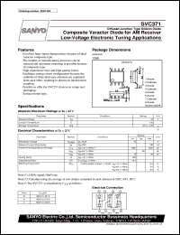 datasheet for SVC371 by SANYO Electric Co., Ltd.