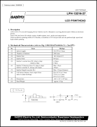 datasheet for LPH-13216-27 by SANYO Electric Co., Ltd.