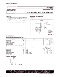 datasheet for 1SV233 by SANYO Electric Co., Ltd.