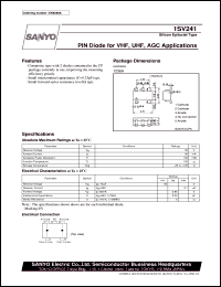 datasheet for 1SV241 by SANYO Electric Co., Ltd.
