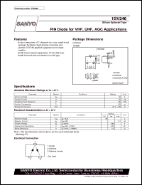 datasheet for 1SV246 by SANYO Electric Co., Ltd.