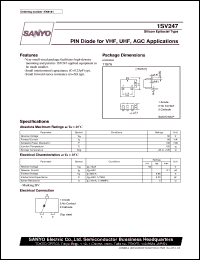 datasheet for 1SV247 by SANYO Electric Co., Ltd.