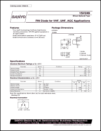 datasheet for 1SV249 by SANYO Electric Co., Ltd.