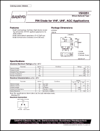 datasheet for 1SV251 by SANYO Electric Co., Ltd.