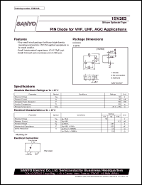 datasheet for 1SV263 by SANYO Electric Co., Ltd.