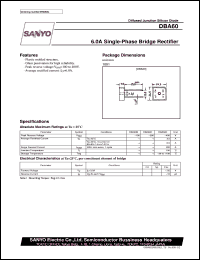 datasheet for DBA60 by SANYO Electric Co., Ltd.