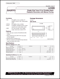 datasheet for LA1828 by SANYO Electric Co., Ltd.