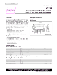 datasheet for LA4450 by SANYO Electric Co., Ltd.