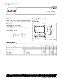 datasheet for LC4105V by SANYO Electric Co., Ltd.