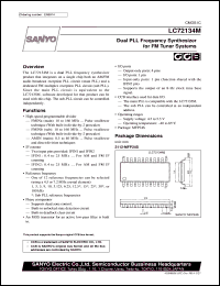 datasheet for LC72134M by SANYO Electric Co., Ltd.