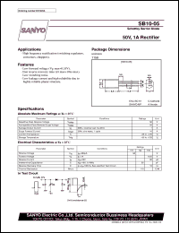 datasheet for SB10-05 by SANYO Electric Co., Ltd.