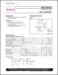 datasheet for SB10-05PCP by SANYO Electric Co., Ltd.