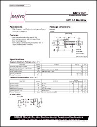 datasheet for SB10-09F by SANYO Electric Co., Ltd.