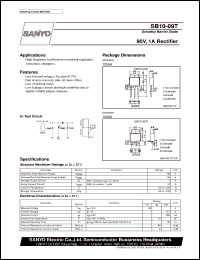 datasheet for SB10-09T by SANYO Electric Co., Ltd.