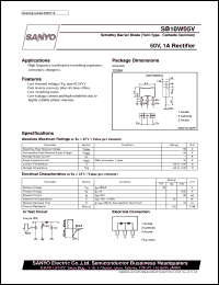 datasheet for SB10W05V by SANYO Electric Co., Ltd.