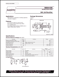 datasheet for SB20-03E by SANYO Electric Co., Ltd.
