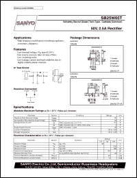 datasheet for SB25W05T by SANYO Electric Co., Ltd.