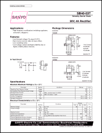 datasheet for SB40-03T by SANYO Electric Co., Ltd.