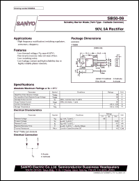 datasheet for SB50-09 by SANYO Electric Co., Ltd.