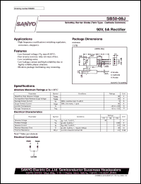 datasheet for SB50-09J by SANYO Electric Co., Ltd.
