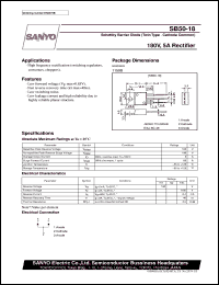 datasheet for SB50-18 by SANYO Electric Co., Ltd.
