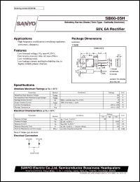 datasheet for SB60-05H by SANYO Electric Co., Ltd.