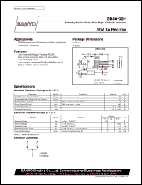 datasheet for SB80-05H by SANYO Electric Co., Ltd.