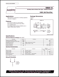 datasheet for SB80-18 by SANYO Electric Co., Ltd.