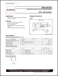 datasheet for SBA100-09J by SANYO Electric Co., Ltd.