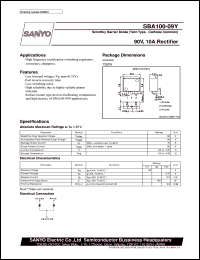 datasheet for SBA100-09Y by SANYO Electric Co., Ltd.