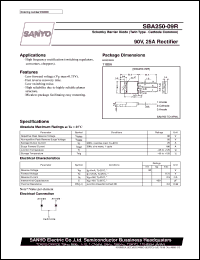 datasheet for SBA250-09R by SANYO Electric Co., Ltd.