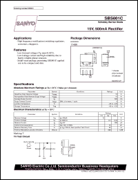 datasheet for SBS001C by SANYO Electric Co., Ltd.
