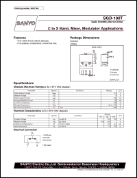 datasheet for SGD-100T by SANYO Electric Co., Ltd.