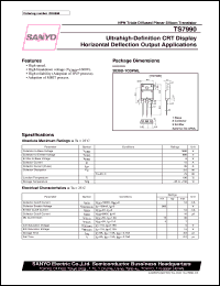 datasheet for TS7990 by SANYO Electric Co., Ltd.