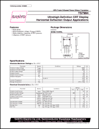 datasheet for TS7994 by SANYO Electric Co., Ltd.