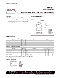 datasheet for 1SV265 by SANYO Electric Co., Ltd.