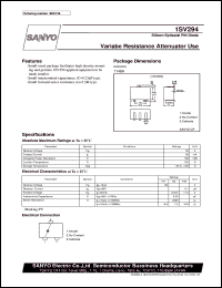 datasheet for 1SV294 by SANYO Electric Co., Ltd.