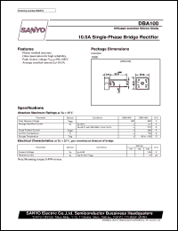 datasheet for DBA100 by SANYO Electric Co., Ltd.