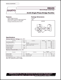 datasheet for DBA250 by SANYO Electric Co., Ltd.